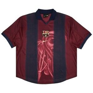 Authentic Cactus Jack x Nike x FC Barcelona 2000/01 Retro Home Skeleton Jersey L